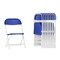 Emma and Oliver 10 Pack Kids Plastic Folding Chair Daycare Home School Furniture